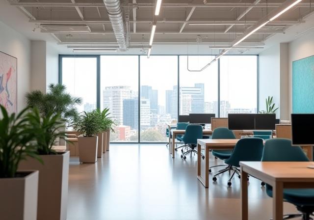 Interior luminoso y moderno de las oficinas de Sophia Capital en Madrid.